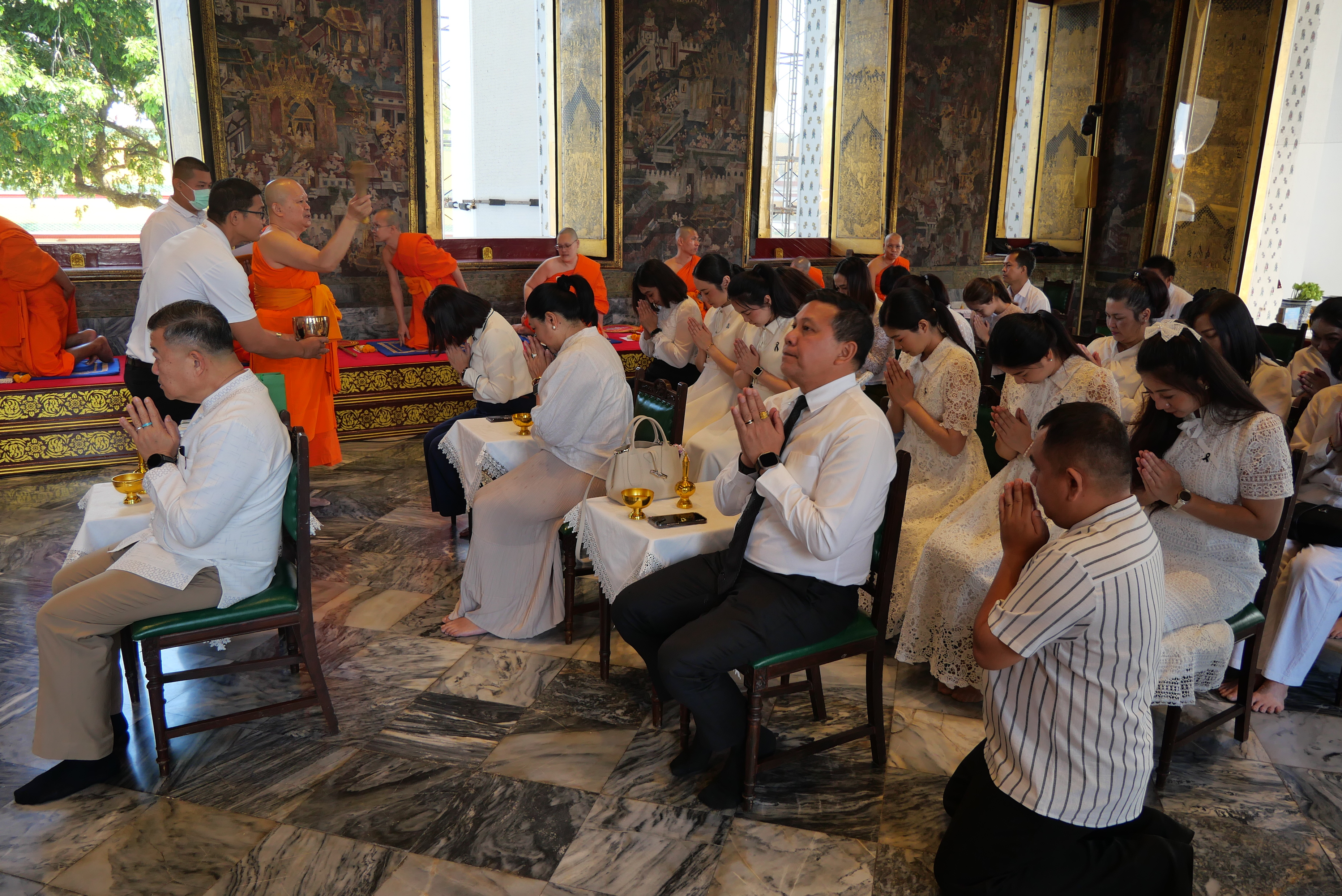 title - ปลัดกระทรวงเกษตรและสหกรณ์ พร้อมด้วยคณะผู้จัดเตรียมงานพระราชพิธีพืชมงคลจรดพระนังคัลแรกนาขวัญ ประจำปี ๒๕๖๙ ทำบุญถวายผ้าไตรและเครื่องไทยธรรม